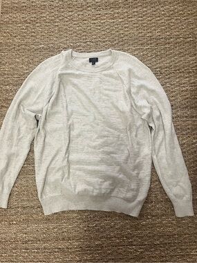 J.Crew Men's 100% Cotton Lightweight Crewneck Sweater - Light Tan